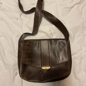 Vintage Mark Cross brown leather bag